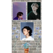 Suga Bts Poster Seti 3 Adet A3 Boyutu 30*42 cm 200 gr Kuşe Kağıt Parlak Poster Seti