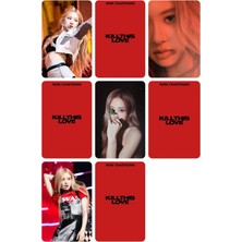 Rose Blackpink   Fotokart Pvc Kaplı 9*6 cm 7 Adet Tane 2 Adet Hediye Gönderimi Yapılacaktır