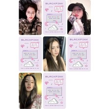 Jisoo Balackpink  Fotokart Pvc Kaplı 9*6 cm 7 Adet Al 2 Adet Hediye Gönderimi Yapılacktır
