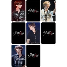 Lee Know Stray Kids   Fotokart Pvc Kaplı 9*6 cm 7 Adet Alındığında 2 Adet Hediye