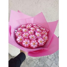 Pembe Papatya 3 Boyutlu LED Işıklı Çiçek Buketi Sevgiliye Eşine Dostuna Herkes Için Hediyelik