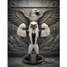 3D Brothers Kartal Taraftar Figürü