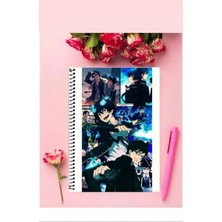 Okumura Rin Anime Defter   Özel Tasarım A5 Boyutu Telli Çizgisiz Defter 15*21 cm