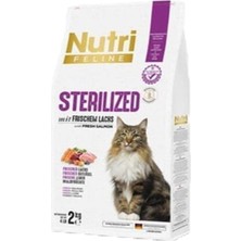 Akıllı Bayi Nutri Feline Sterılızed Frıschem Lach Salmon 2kg (Kısır Somon Kedi Maması )