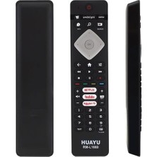 Huayu Philips RM-L1660 Netflix-Youtube-Rakuten Tv Tuşlu LCD LED Tv Kumanda (Ses Komutsuz)