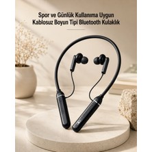 Marmara Avm Kablosuz Boyun Tipi Bluetooth Kulaklık Mikrofonlu Spor ve Günlük Kullanıma Uygun