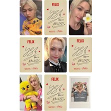 Felix Stray Kids   Fotokart Pvc Kaplı 9*6 cm 7 Adet Alındığında 2 Adet Hediye