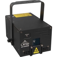 Layu AC-03RGB 3 Watt Rgb Lazer 25KPPS Double Safety Design Sd Card Dmx Ilda Analog