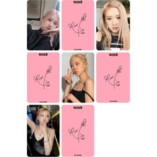 Rose Blackpink   Fotokart Pvc Kaplı 9*6 cm 7 Adet Tane 2 Adet Hediye Gönderimi Yapılacaktır