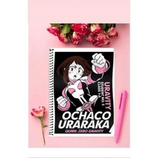 Ochako Uraraka Anime Defter   Özel Tasarım A5 Boyutu Telli Çizgisiz Defter 15*21 cm