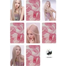 Rose Blackpink   Fotokart Pvc Kaplı 9*6 cm 7 Adet Tane 2 Adet Hediye Gönderimi Yapılacaktır