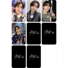 Han Jisung Stray Kids   Fotokart Pvc Kaplı 9*6 cm 7 Adet Alındığında 2 Adet Hediye