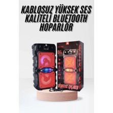 Marmara Avm Taşınabilir Kablosuz Bluetooth Hoparlör Uzun Pil Ömrü LED Işıklı