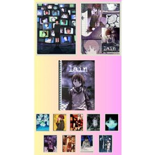 Serial Experiments Lain Poster A3 ,2 Adet Defter A4 1ADET , Fotokart 9 Adet