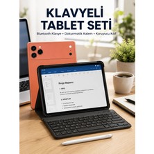 Marmara Avm Klavyeli Tablet Pc Kalem Kılıf ve Ekran Koruyucu Hediyeli Android Set