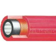 Çamsel Yanmaz Kauçuktan Üretilen Oksijen Asetilen Kaynak Hortumu 1/4" - 10 Metre