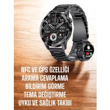 GRAYLINE Çift Kordonlu Yüksek Çözünürlüklü Akıllı Saat Uyku Izleyici & Spor Modları