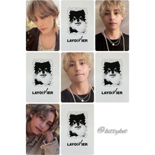 Taehyung Bts   Fotokart Pvc Kaplı 9*6 cm