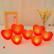 Marsilyan LED Işıklı Kırmızı Kalp Gece Lambası