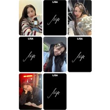 Lisa Blackpink  Fotokart Pvc Kaplı 9*6 cm 7 Adet Al 2 Adet Hediye Gönderimi Yapılacaktır
