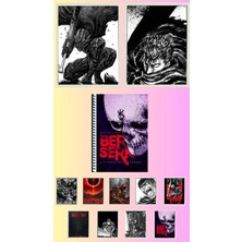 Berserk Poster A3 ,2 Adet Defter A4 1ADET , Fotokart 9 Adet