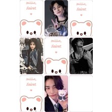 Hyunjin Stray Kids   Fotokart Pvc Kaplı 9*6 cm 7 Adet Alındığında 2 Adet Hediye