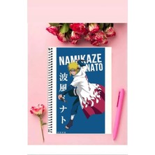 Minato Namikaze Anime Defter   Özel Tasarım A5 Boyutu Telli Çizgisiz Defter 15*21 cm