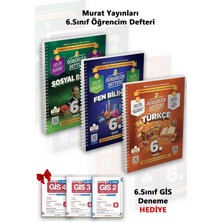 Murat Yayınları 2026-2027 Yeni 6 Sınıf Türkçe-Fen-Sosyal Bilgiler Öğrencim Defter Seti Konu Set. Özdebir Deneme Hediyeli