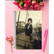 Fbn Store Serial Experiments Lain Anime Defter   A5 Boyutu 15*21 cm Telli Çizgisiz