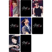 Han Jisung Stray Kids   Fotokart Pvc Kaplı 9*6 cm 7 Adet Alındığında 2 Adet Hediye