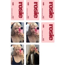 Rose Blackpink   Fotokart Pvc Kaplı 9*6 cm 7 Adet Tane 2 Adet Hediye Gönderimi Yapılacaktır