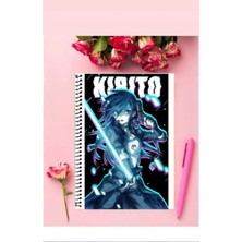 Kirito Anime Defter   Özel Tasarım A5 Boyutu Telli Çizgisiz Defter 15*21 cm