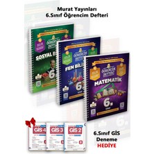 Murat Yayınları 2026-2027 Yeni 6 Sınıf Matematik-Fen-Sosyal Öğrencim Defter Seti Konu Set. Özdebir Deneme Hediyeli