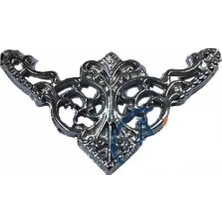 Marsilyan™- Dekoratif Köşe Süsü, Köşelik - Küçük, 19X34MM, Nikel, 100 Adet