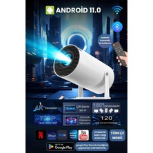 My Best Store LCD Full Hd 1280X720 Çözünürlük, 2.69 Inç Ekran, Siyah Taşınabilir Android Projektör
