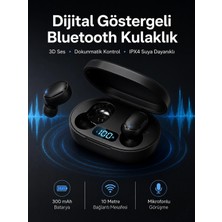 Motto Ticaret Mey Ithalat® Ikili Bluetooth Kulaklık Dijital Göstergeli Uzun Pil Ömrü Yüksek Ses Kaliteli Y