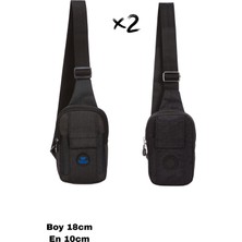 Sannora Bags Unisex Keten Kumaş Telefon Bölmeli Bel ve Çapraz Omuz Çanta Göğüs Seyahet Günlük Bodybag