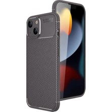 Küçük Hazine Apple Iphone 15 Kılıf Auto Focus Karbon Kapak - Gri