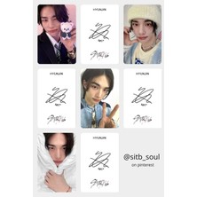 Hyunjin Stray Kids   Fotokart Pvc Kaplı 9*6 cm 7 Adet Alındığında 2 Adet Hediye