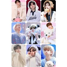 Seungmin Stray Kids   Fotokart Pvc Kaplı 9*6 cm 7 Adet Alındığında 2 Adet Hediye