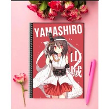 Yamashiro Anime Defter   Özel Tasarım A5 Boyutu Telli Çizgisiz Defter 15*21 cm