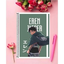Levi Ackerman Anime Defter   Özel Tasarım A5 Boyutu 15*21 cm Telli Çizgisiz Orta Boy Defter