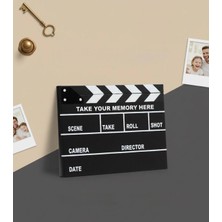 Grand Concept Store Dekoratif Sinema Klaket Tasarımlı Kendin Yap Fotoğraf Albümü - Anı Defteri Yapıştırıcı Hediyeli