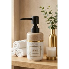 Makri Home 300 ml Seramik Lenora Sıvı Sabunluk, 7 cm Çap, 18 cm Yükseklik