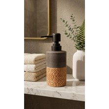 Makri Home 300 ml Seramik Lenora Sıvı Sabunluk, 7 cm Çap, 18 cm Yükseklik