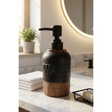 Makri Home 300 ml Seramik Lenora Sıvı Sabunluk, 7 cm Çap, 18 cm Yükseklik