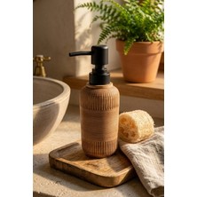 Makri Home 300 ml Seramik Lenora Sıvı Sabunluk, 7 cm Çap, 18 cm Yükseklik