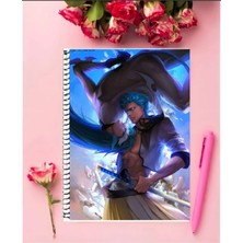 Ayaşlı Kırtasiye Madara Uchia Anime Defter   Özel Tasarım A5 Boyutu 15*21 cm Telli Çizgisiz Defter