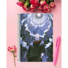 Fbn Store Jujutsu Kaisen Anime Defter   Özel Tasarım A5 Boyutu 15*21 cm Telli Çizgisiz Defter