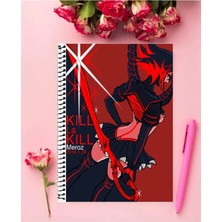 Kill La Kill Anime Defter   Özel Tasarım A5 Boyutu 15*21 cm Telli Çizgisiz defter